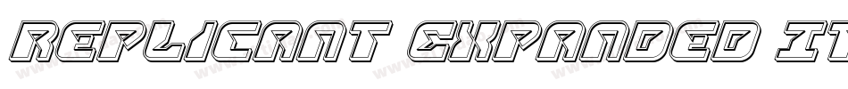 Replicant Expanded Italic字体转换